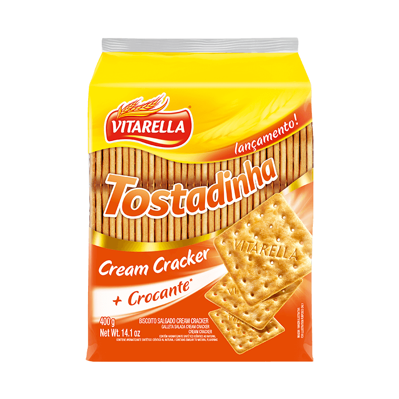 Cream Cracker Tostadinha Vitarella Irresistível Assim Só Ela