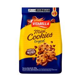 Mini Cookies Baunilha com Chocolate