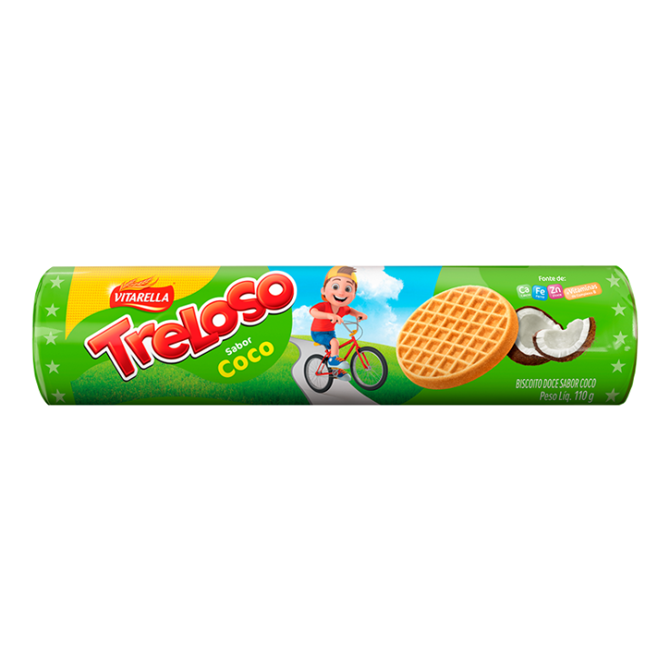 Treloso Biscoito Doce sabor Coco
