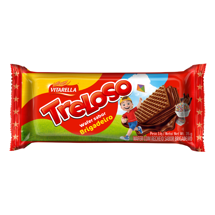Treloso Wafer sabor Brigadeiro