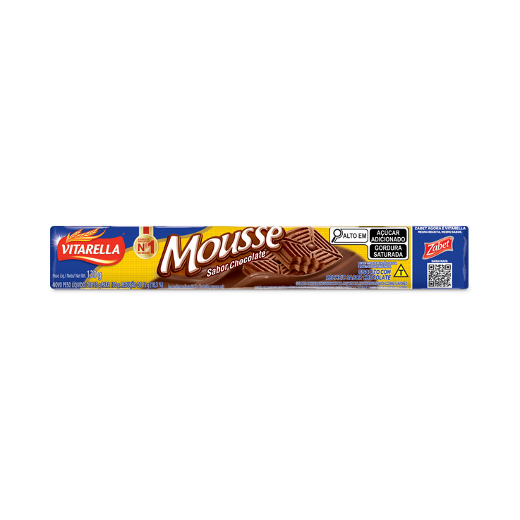 Recheado Mousse – Sabor Chocolate